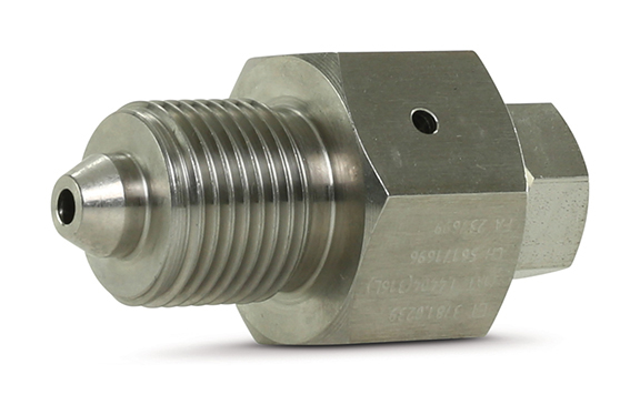 Adaptor,9/16" Male x 3/8" FeMale