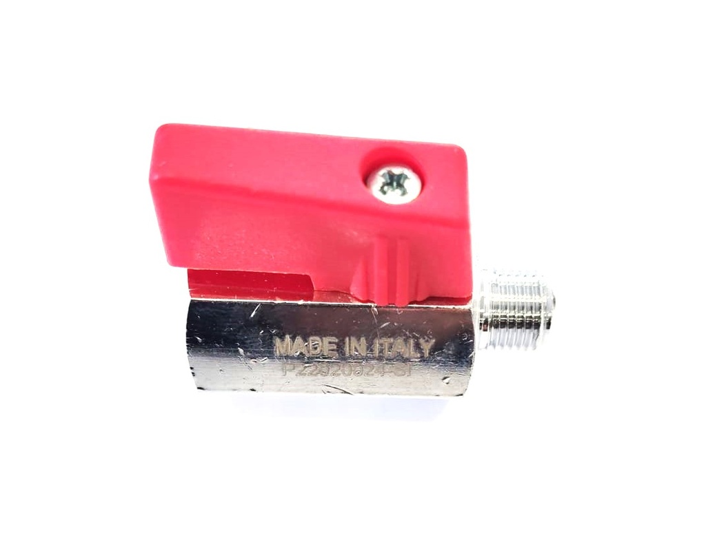 Válvula MH 1/8 MANETA ROJA