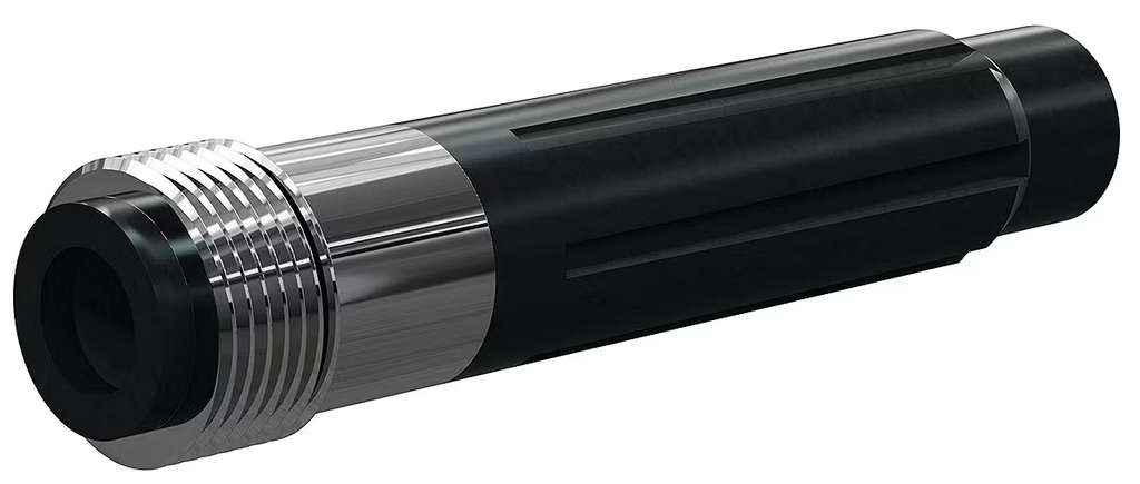 TLVE-P Tungs Carbide Long Venturi Nozzle  50 MM 1" Entry, 50 MM Alum Thread SERIES Polyur Jacket 1/4"