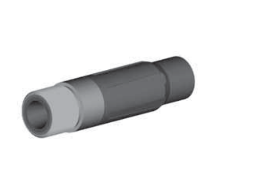 BP200 SiAlON Long Venturi Nozzle 1" Entry, 1-1/4" Zinc Alloy Thread  3/16"