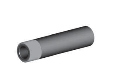 BP200 SiAlON Long Venturi Nozzle 1" Entry, 1-1/4" Zinc Alloy Thread 3/8"