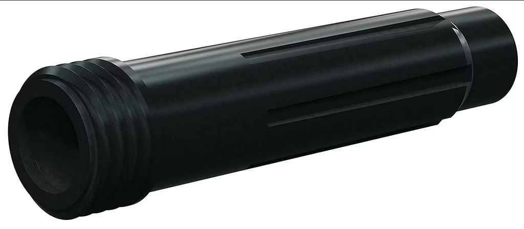 Tungsten Carbide Wide Long Venturi Nozzle 50MM 1-1/4" Entry, Thread Serie Polyuret Jacket 5/8"