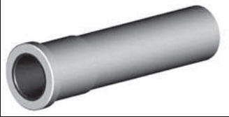 Tungsten Carbide Wide Long Venturi Nozzle SERIES 1-1/4" Entry  2" Flanged Alumin Jacket 5/8"