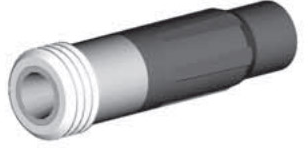 SN159-PZA BP200 SiAlON Wide Long Venturi Nozzle  Entry, 1-1/4" Zinc Alloy Thread  Polyuret Jacket 3/8"