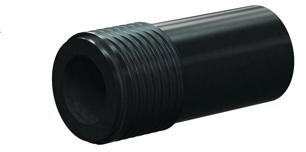 T121-AP Tungst Carbide Short Venturi Nozzle SERIES 1" Entry, 1-1/4" Thread, 3-3/8" Length  Polyuret Jacket 3/8"