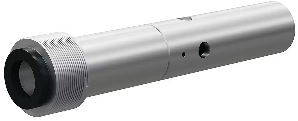 T125 Tungst Carbide Double Venturi Nozzle  SERIES 1" Entry, 1-1/4" Alum Thread Alum and Steel Jacket 3/16"