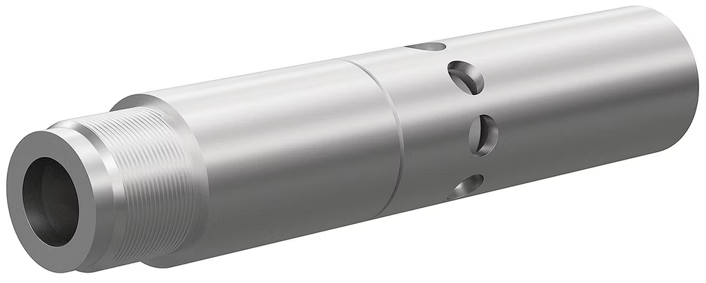 SN125 BP200 SiAlON Double Venturi Nozzle  SERIES 1" Entry, 1-1/4" AluminThread Alumin Jacket  3/8"