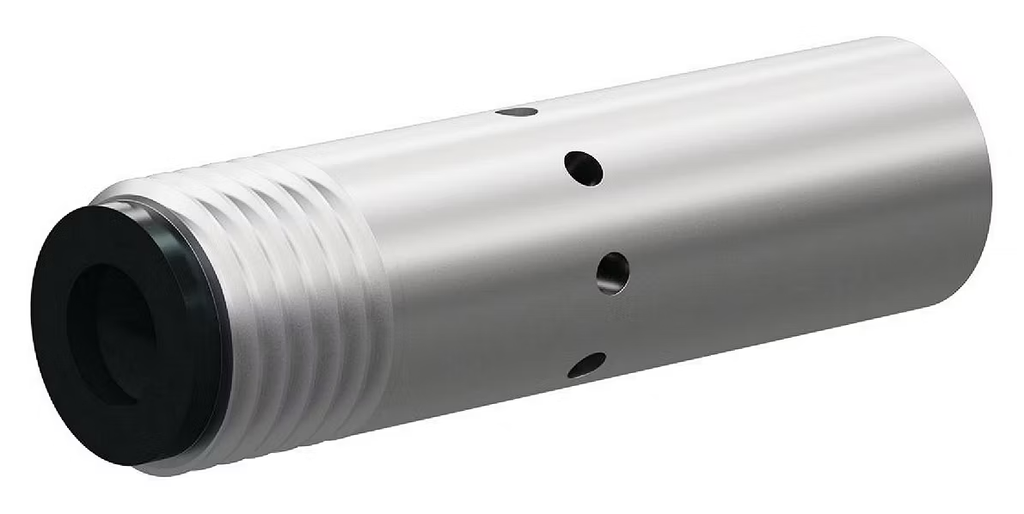 T124 Tungsten Carbide Air Induction Nozzle  SERIES 1/2" Entry, 3/4" Alumi Thread Alumi Jacket 3/16"