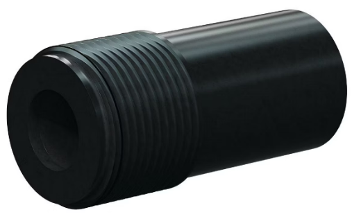 T122-AP Tungs Carb Short Straight Bore Nozzle SERIES 1" Entry, 1-1/4" Thread All Poly Jack 5/16"