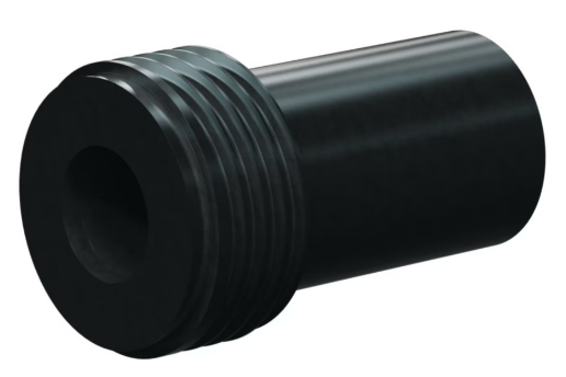 T137-AP Tungs Carb Straight Bore Nozzle SERIES 1-1/4" Thread x 2-5/8" Length All Poly Jack 1/2"