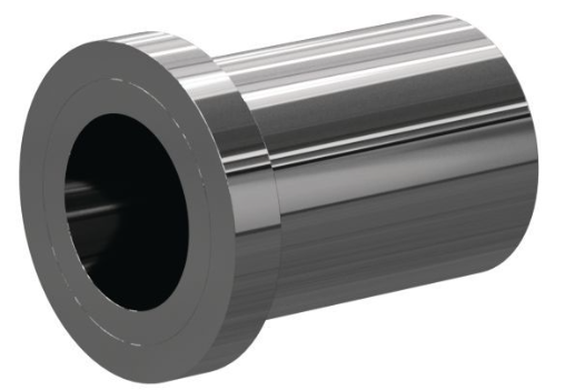 T198 Tungs Carb Straight Bore Flanged Insert SERIES 1-1/8" Flange x 1-3/8" Length 1/4"