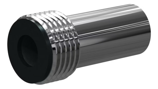 E Boron Carb Straight Bore 3/4" Entry SERIES 1-1/4" Steel Thread x 3-1/8" Length  Steel Jack 1/8"