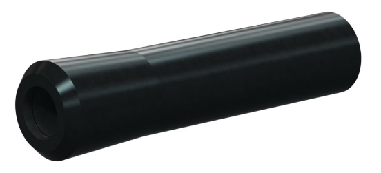 H AP Boron Carb Cone Shape 1-1/8" Base - Straight Bore Nozzle SERIES 1-1/8" Base x 4" Length Poly Jack 5/32"