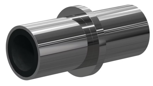 I Boron Carb Straight Bore 3/4" Entry SERIES Mid-Flange, 3" Length Steel Jack 3/16"