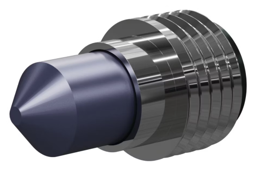 T090 Tungs Carb 90° Angle Nozzle 50MM 50MM Alum Thread, Single Outlet SERIES 3/8"