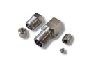 Adapter assembly, short stop filter 1/4 M  X 1/4 F