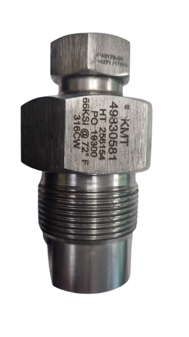 COUPLING ASSEMBLY, HP BULKHEAD - 9/16 F X 3/8 F, 49830581