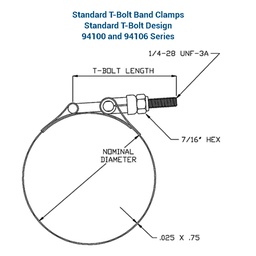 [94106-0400] Abrazadera - C410N-75-400-S4 
